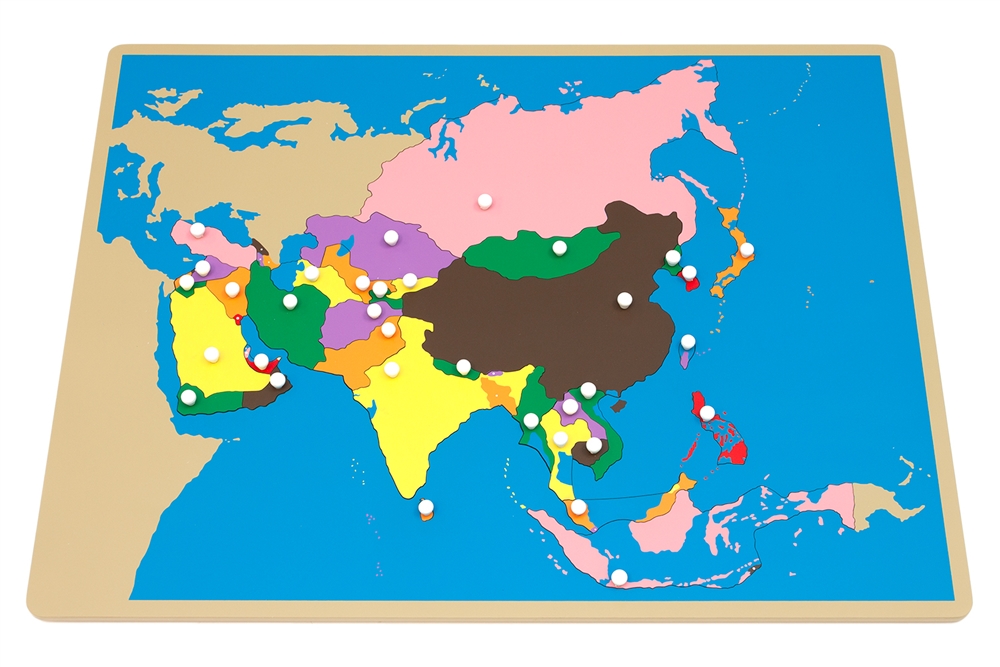  Puzzle Map of Asia