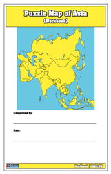 Puzzle Map of Asia Workbook (Printed)