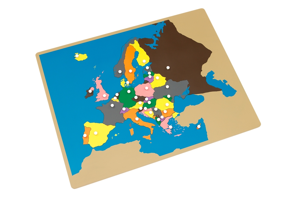 Montessori Materials Puzzle Map Of Europe Premium Quality