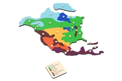 Biomes of North America Puzzle Map