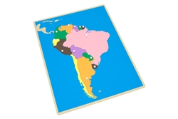 Montessori: Puzzle Map of South America (Premium Quality)