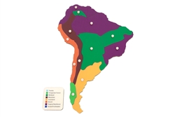 Biomes of South America Puzzle Map
