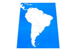 Montessori: Labeled Control Chart for Map of South America