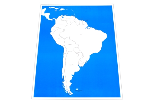Labeled Control Chart for Map of South America