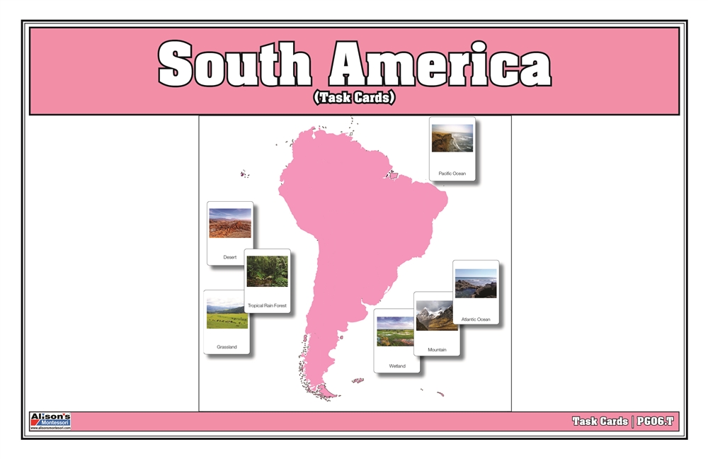  Biomes of South America Puzzle Map Task Cards