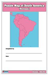 Puzzle Map of South America Workbook (Printed)