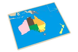 Montessori: Puzzle Map of Australia (Premium Quality)