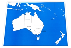 Montessori: Labeled Control Chart for Map of Australia