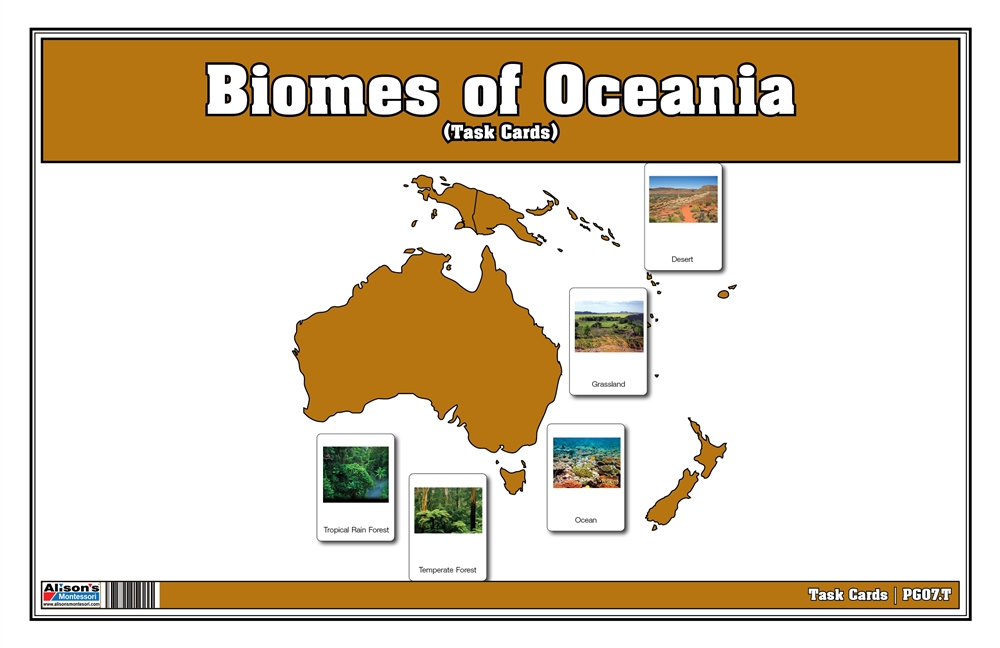 Biomes of Australia Puzzle Map Task Cards 