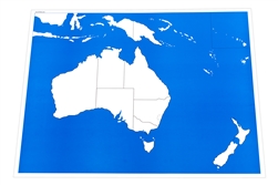 Montessori: Unlabeled Control Chart for Map of Australia (Premium Quality)