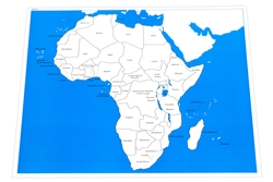 Labeled Control Chart for Map of Africa
