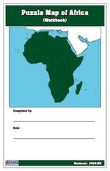 Puzzle Map of Africa Workbook (Printed)
