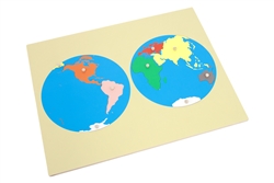 Montessori Puzzle Map of the World