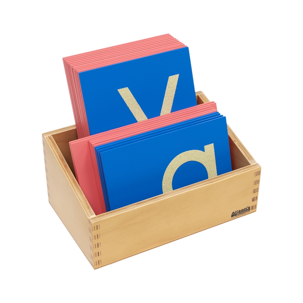Montessori Educational Language Lowercase Print Font Sandpaper Letters 