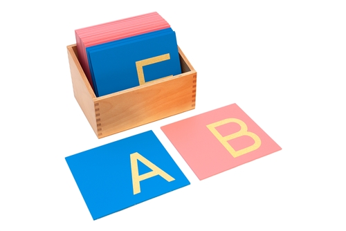 Montessori Materials: Sandpaper Capitals: Print (Premium Quality)