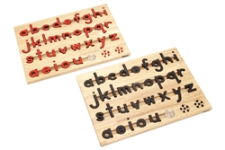 Small Movable Alphabets Red and Black (Configured Boxes)
