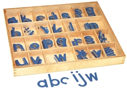 Small Movable Alphabets: Blue, Print (Premium Quality)