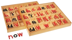 Lowercase  Small Movable Alphabets Red with Black Vowels-Print (Set of 2 Boxes)