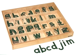 Small Movable Alphabets: Green - Print (Premium Quality)