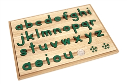 Small Movable Alphabets: Green, Print (Configured Box)