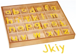 Small Movable Alphabets: Yellow, Print  (Premium Quality)