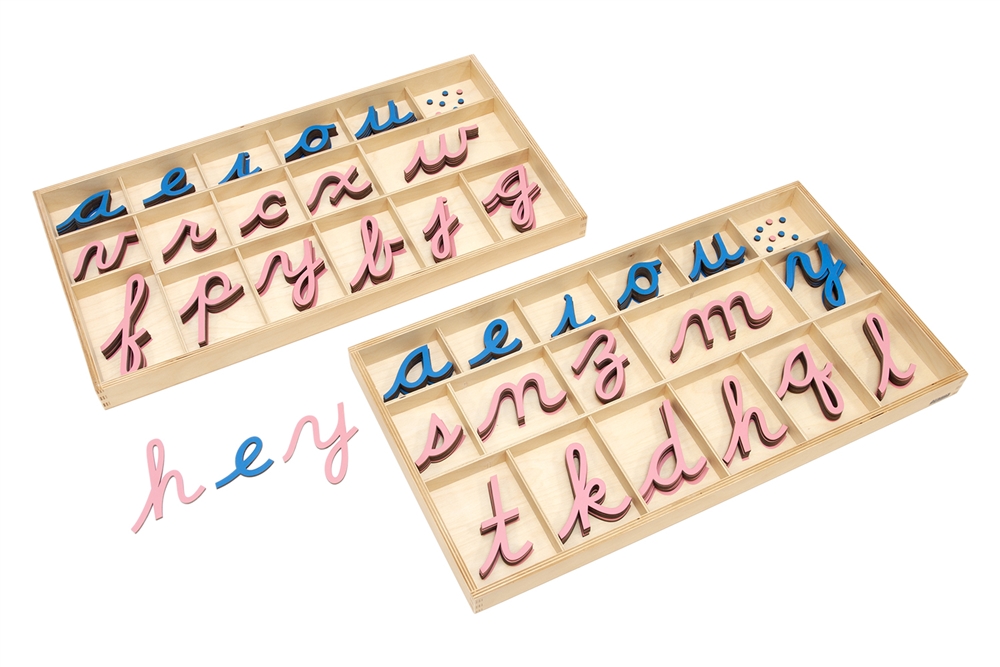 Montessori Moveable Alphabet Cursive (with instructions)