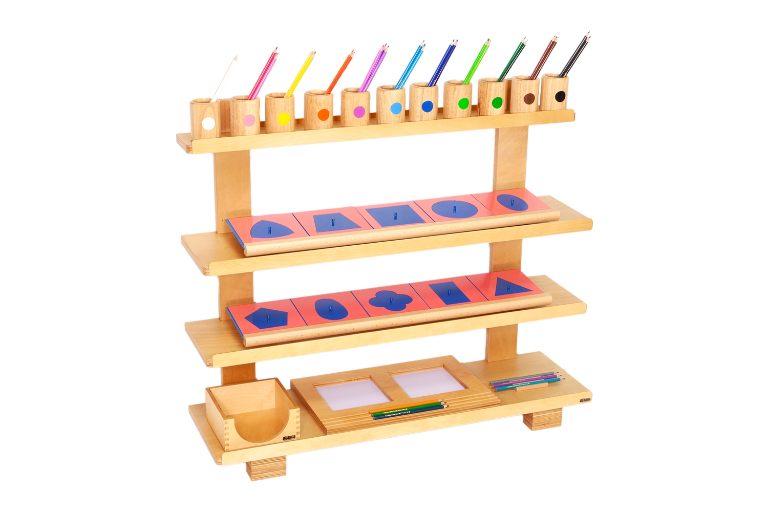 Metal Inset Extensions Montessori Materials: Wall Frame for Metal Insets