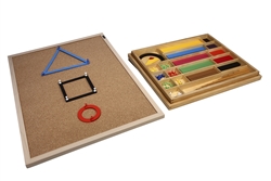Geometric Stick Material and Cork Board (Premium Quality)
