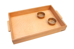 Wooden Tray with 2 Unit Cups