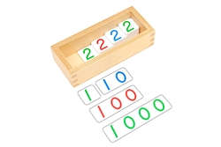 Small Plastic Number Cards (1-3000) w/ Box