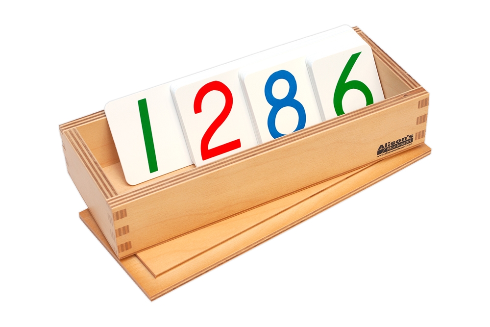 Small Plastic Number Cards with Box, 1-3000