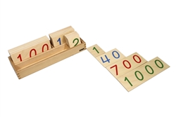 Large Wooden Number Cards 1-1000 (Premium Quality)