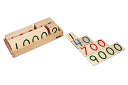Large Wooden Number Cards (1-9000) (Premium Quality)