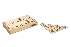 Small Wooden Number Cards (1-9000) (Premium Quality)
