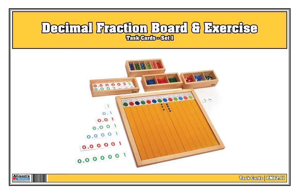 Decimal Fraction Board & Exercise (Premium Quality) Task Cards - Set 1 