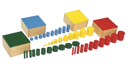 Montessori Materials Knobless Cylinders (Complete Set) (Premium Quality)