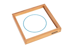 Wooden Tray and Cards for Geometric Demonstration Tray