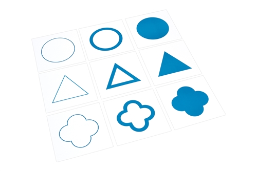 Montessori Materials: Cards for Geometric Cabinet (Premium Quality)