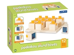 Montessori Materials:  Peekaboo Sound Boxes