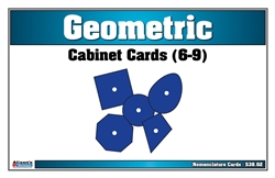 Geometric Cabinet Nomenclature Cards (6-9) (Printed)