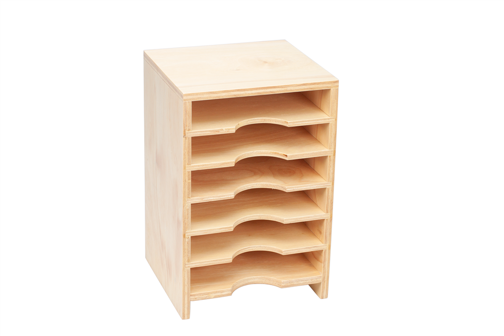 Wooden Cabinet for Geometric Shape Cards (No cards) 