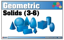 Geometric Solids Nomenclature Cards 3-6 Printed