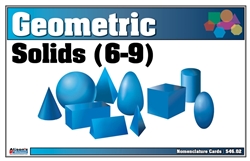 Geometric Solids Nomenclature Cards 6-9 Printed