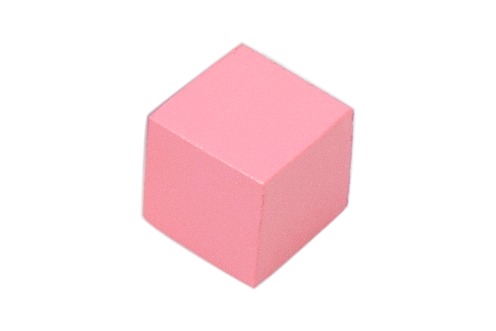1x1 Cm Pink Cubes, Montessori Pink Smallest Cube, Pink Cube Replacement,  Montessori Material, Set of 6 Pink Cubes, Cube for the Pink Tower 