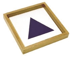 Wooden Tray and Cards for Geometric Demonstration Tray