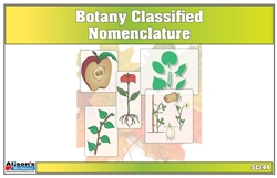 Lower Elementary Classified Botany Nomenclature Cards (Printed)