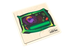 Parts of a Plant Cell Puzzle with Nomenclature Cards (3-6)