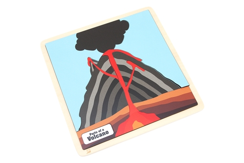 Parts of a Volcano Puzzle with Nomenclature Cards (6-9)