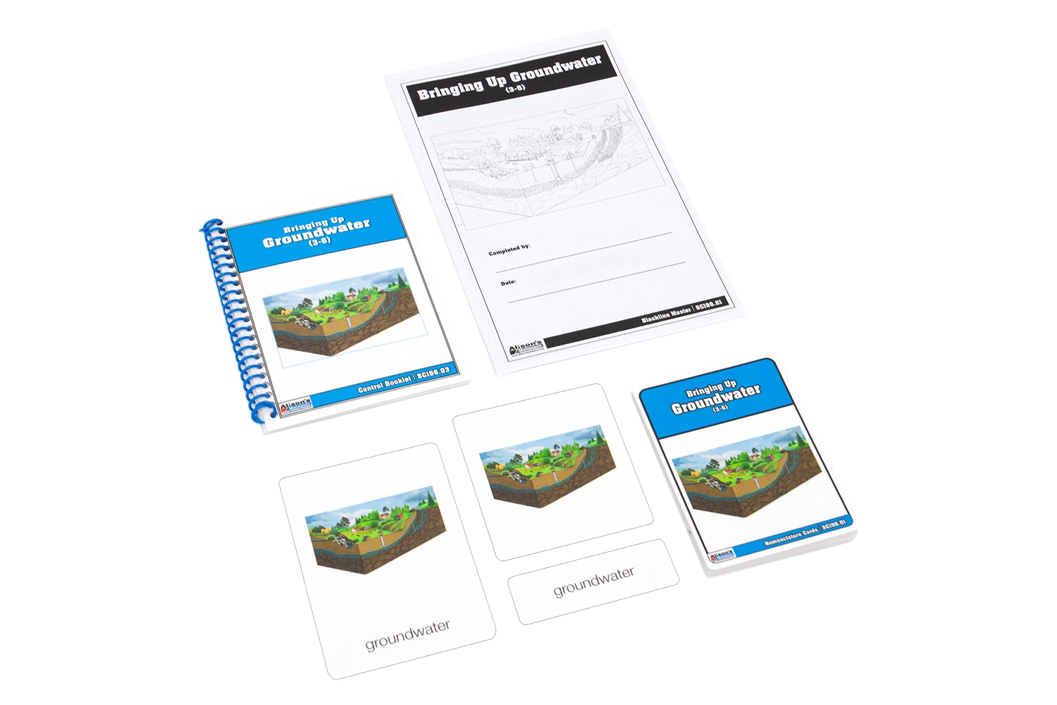 Bringing Up Ground Water Nomenclature Cards (3-6) (Printed) 