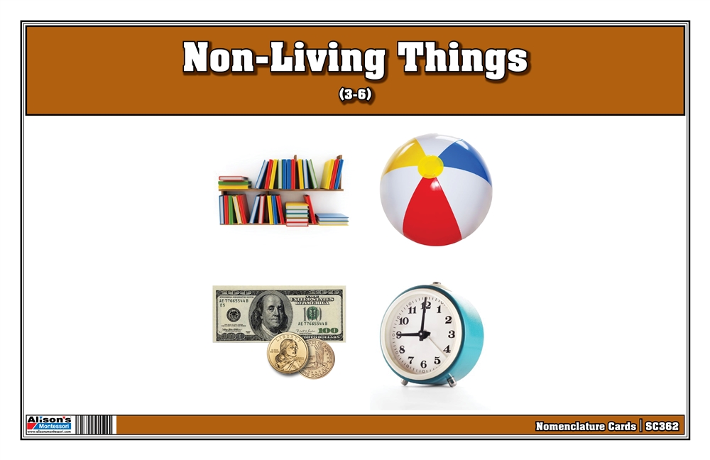Montessori: Non-Living Things Nomenclature Cards
